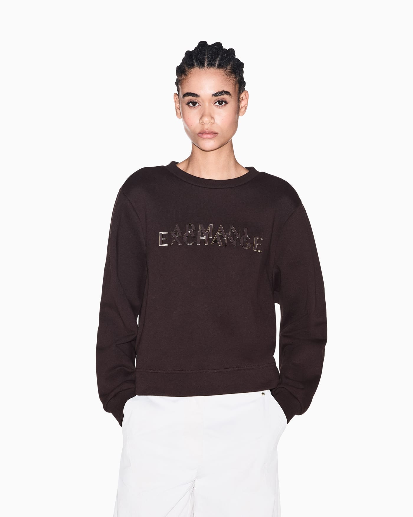 sweatshirt in cotton French terry
