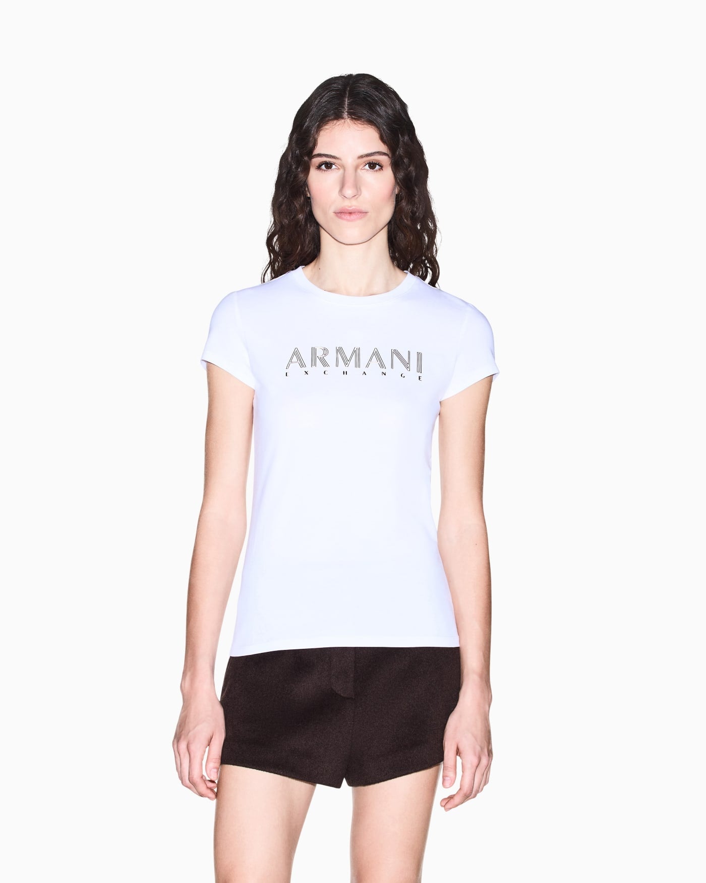 slim fit t-shirt in organic cotton stretch jersey