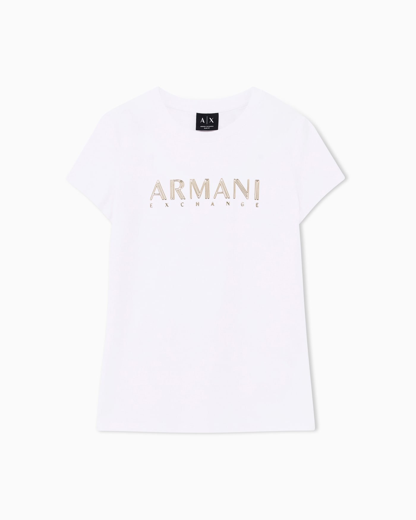 slim fit t-shirt in organic cotton stretch jersey