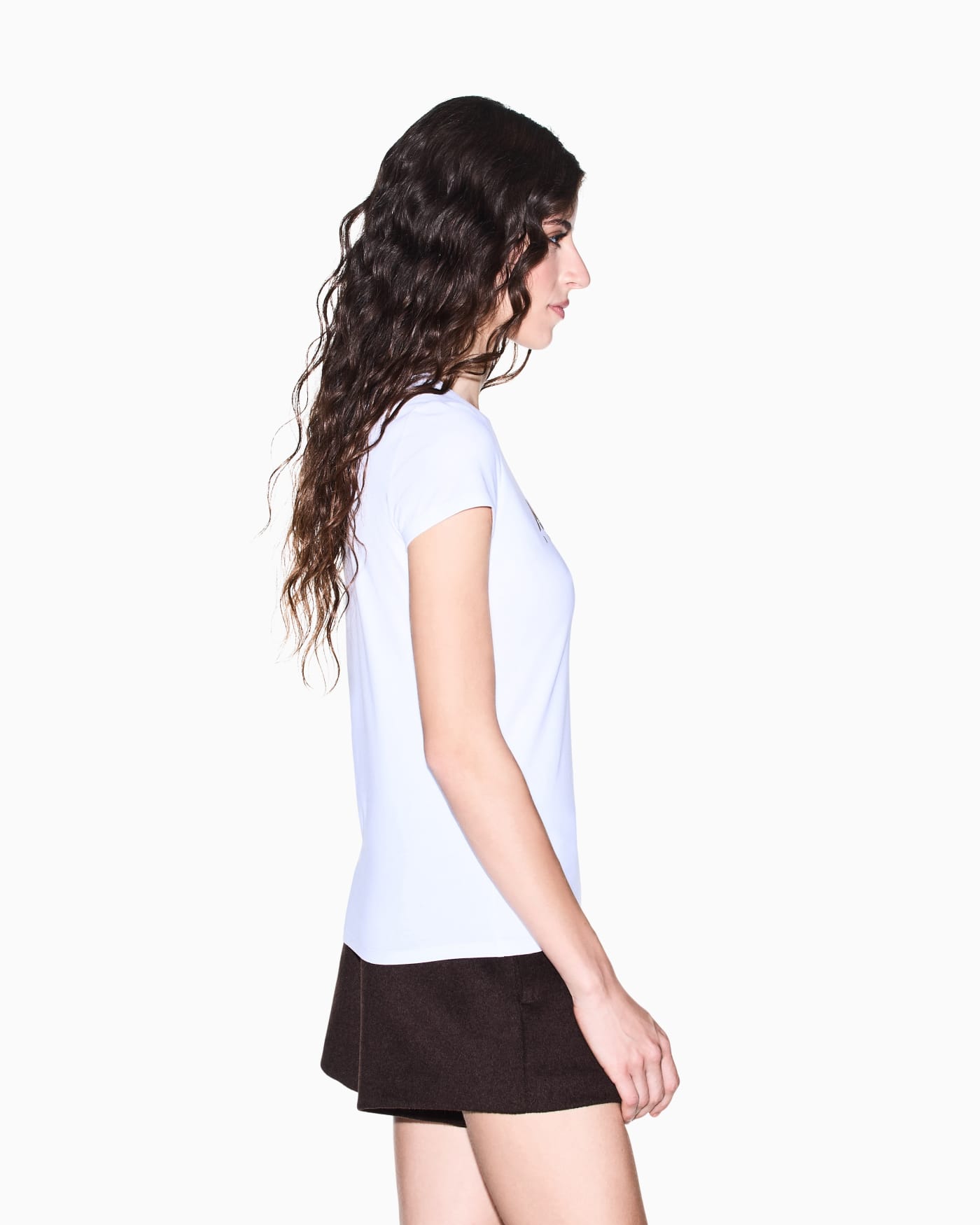 slim fit t-shirt in organic cotton stretch jersey