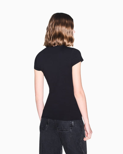 slim fit t-shirt in organic cotton stretch jersey