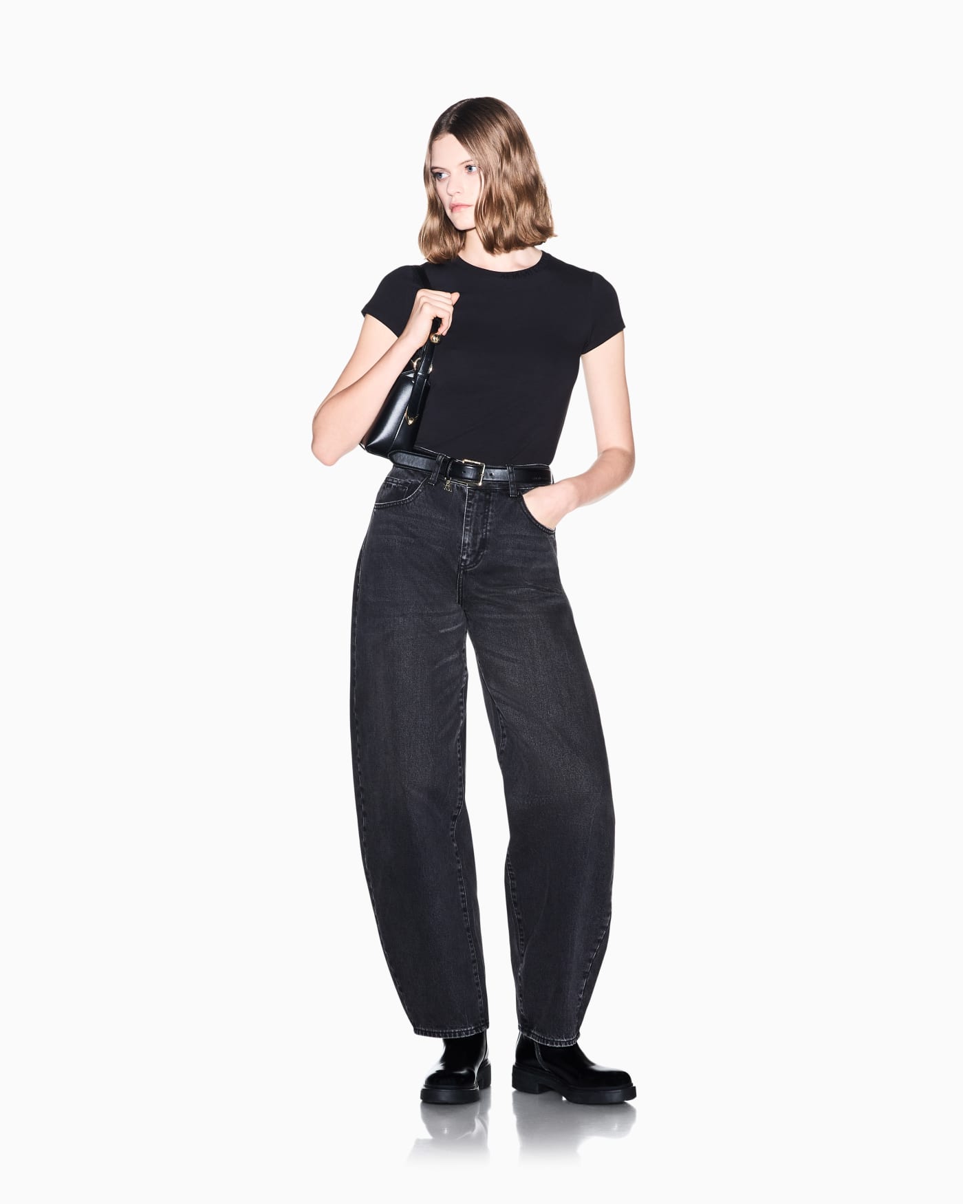 slim fit t-shirt in organic cotton stretch jersey