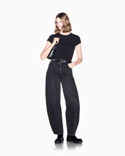 slim fit t-shirt in organic cotton stretch jersey