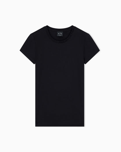 slim fit t-shirt in organic cotton stretch jersey