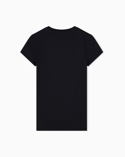 slim fit t-shirt in organic cotton stretch jersey