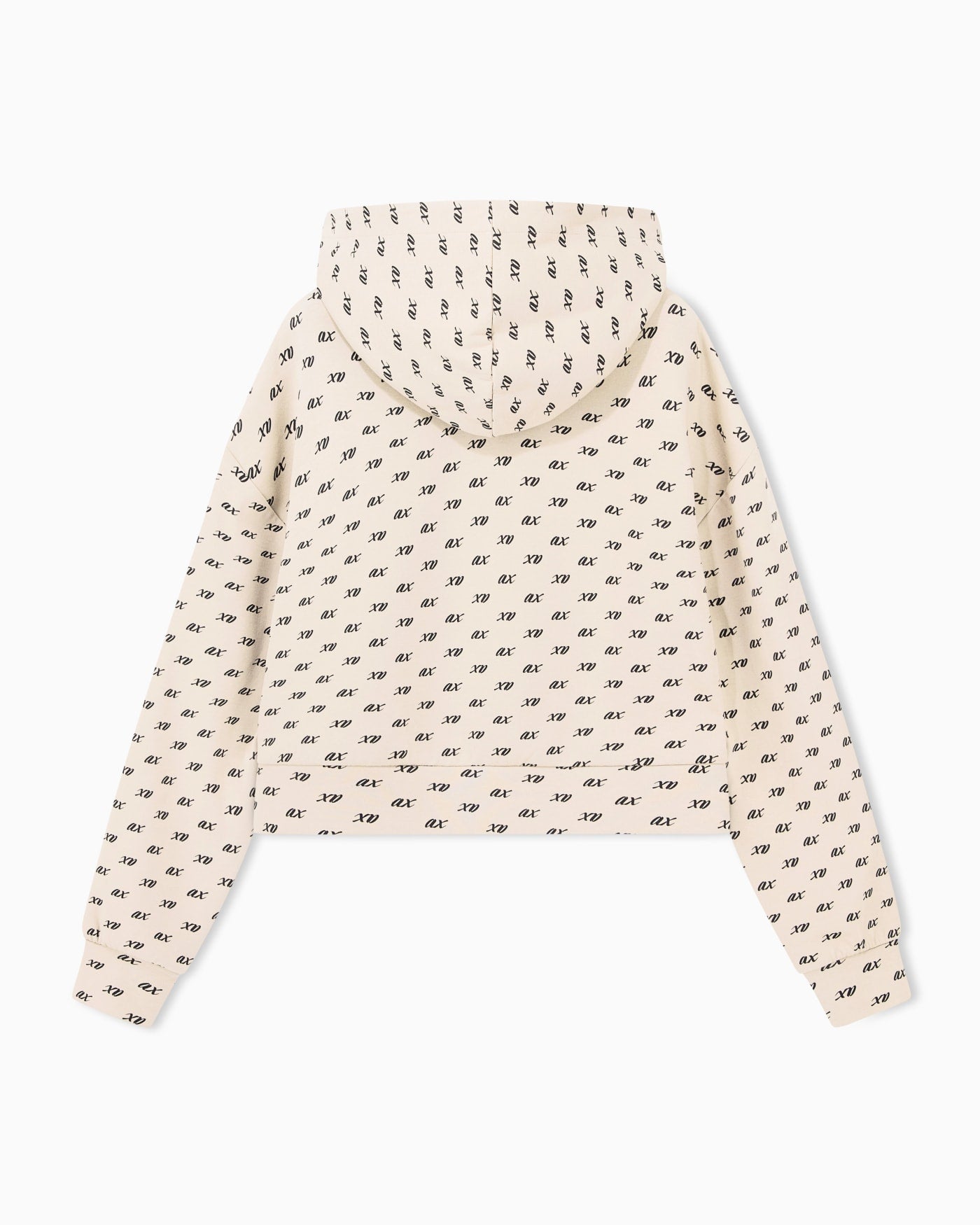 sweatshirt in organic cotton with allover print