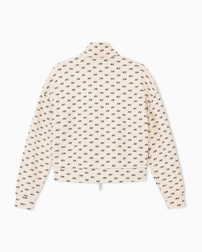 sweatshirt in organic cotton with allover print