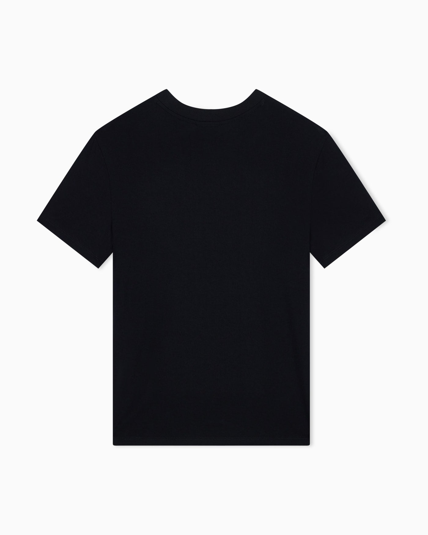 Crew neck T-shirt in viscose jersey with a metallic logo