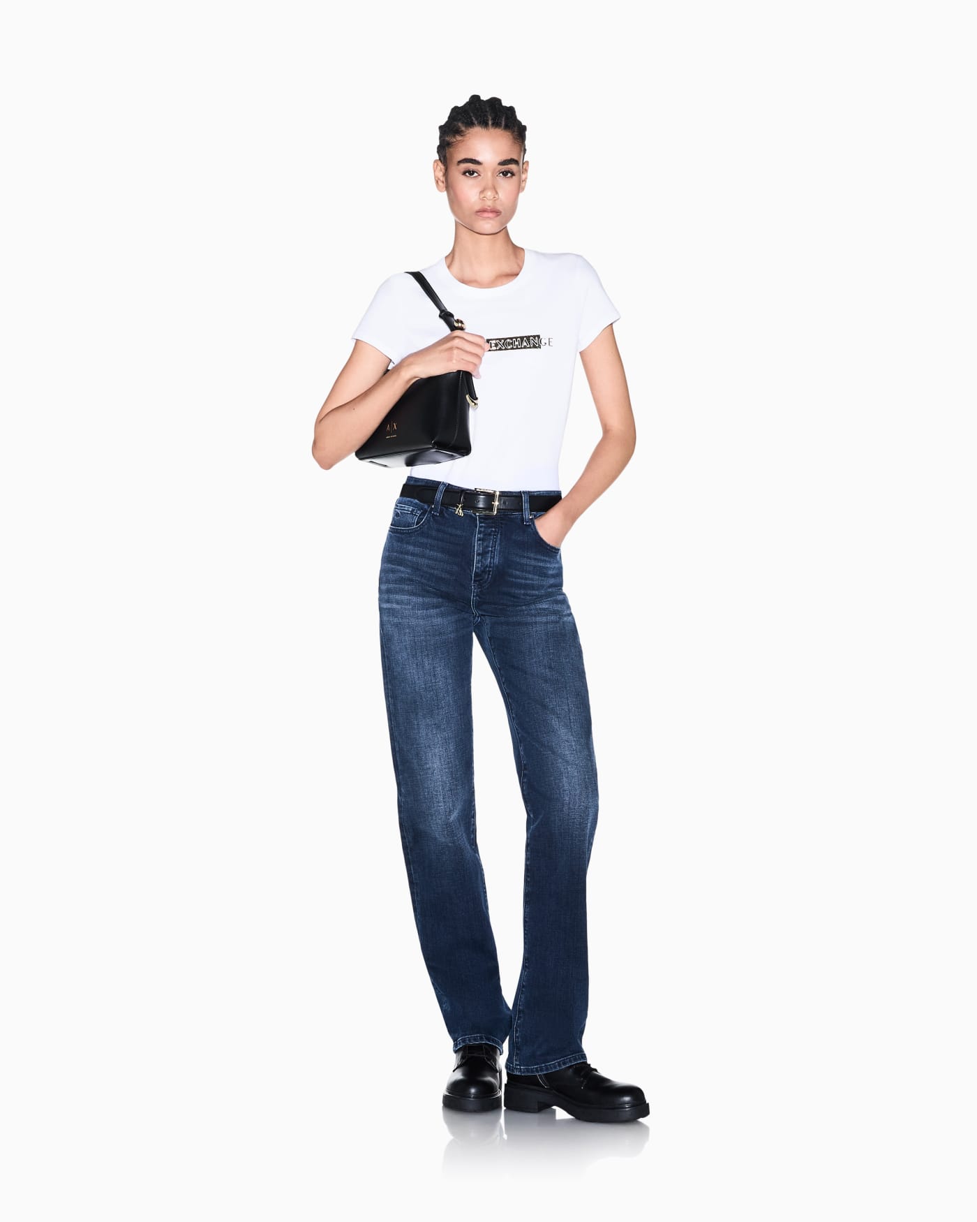 slim fit t-shirt in stretch cotton jersey
