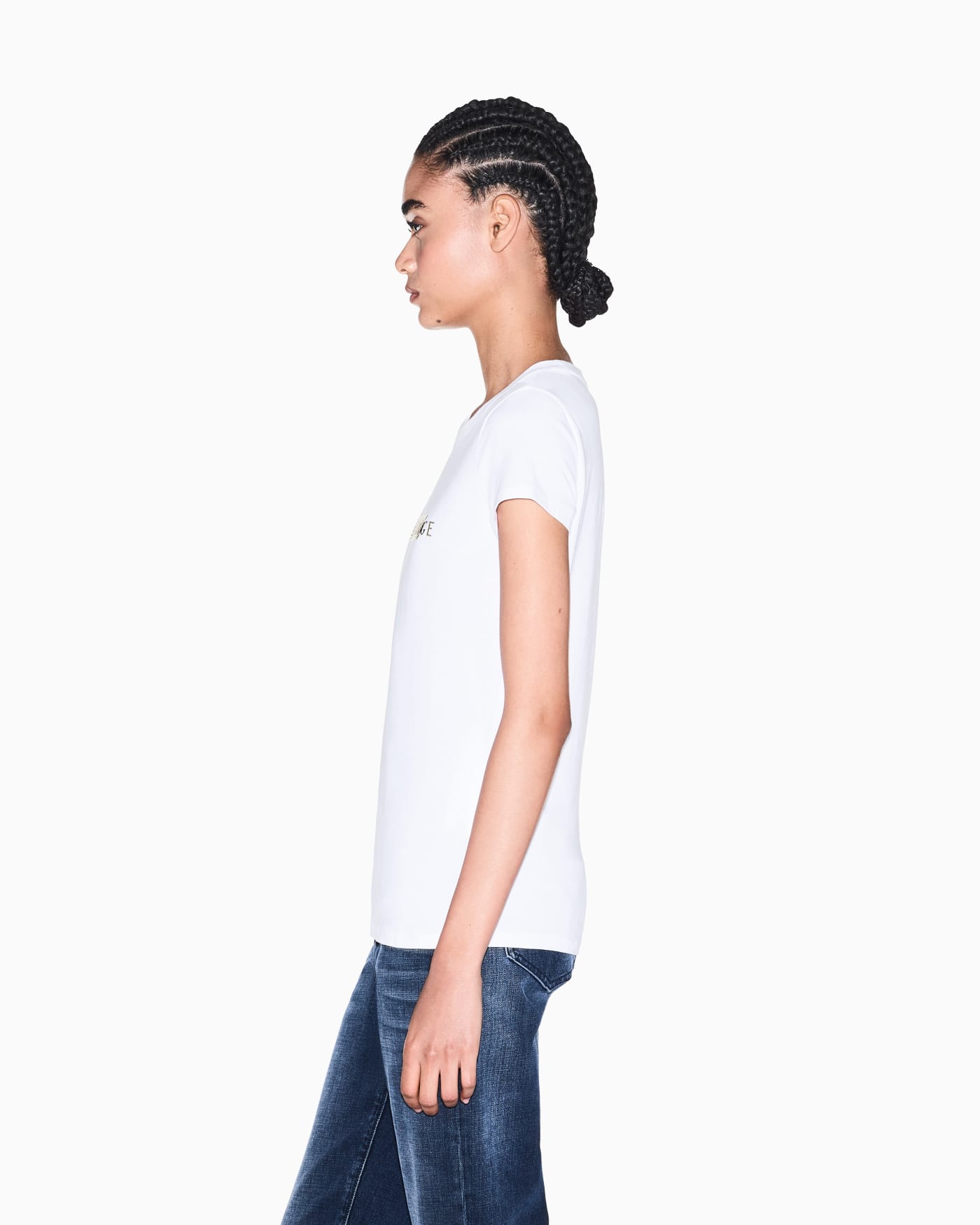slim fit t-shirt in stretch cotton jersey