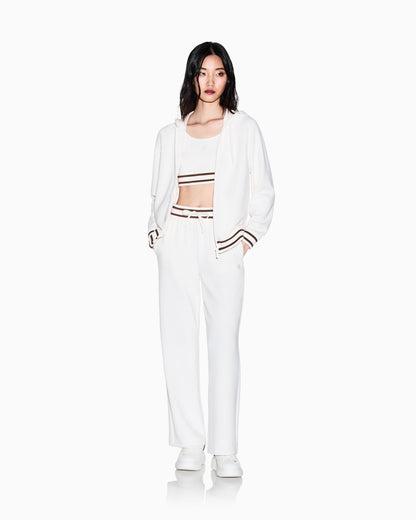 Zip-up sweatshirt in technical fabric