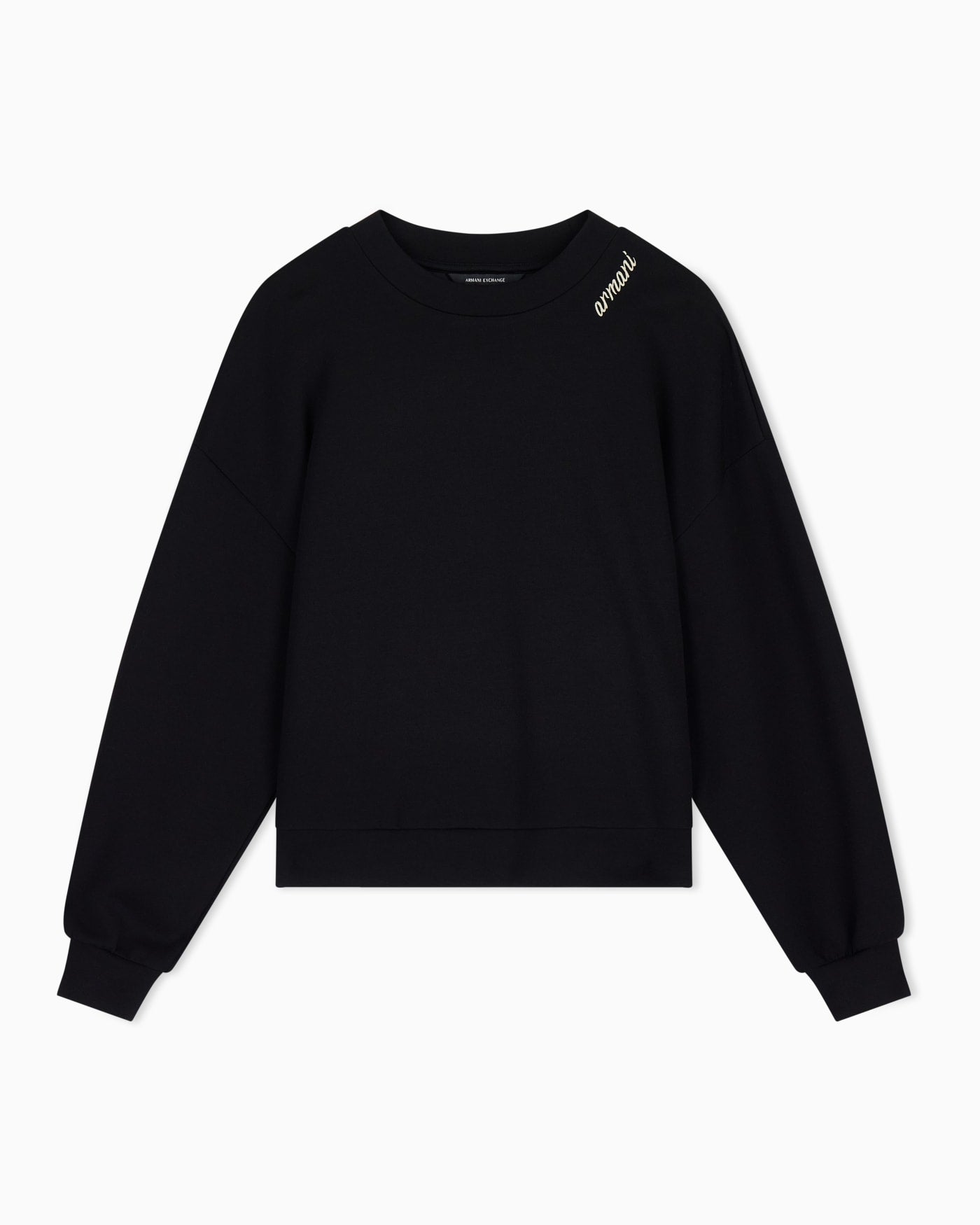 sweatshirt in stretch scuba viscose with hood