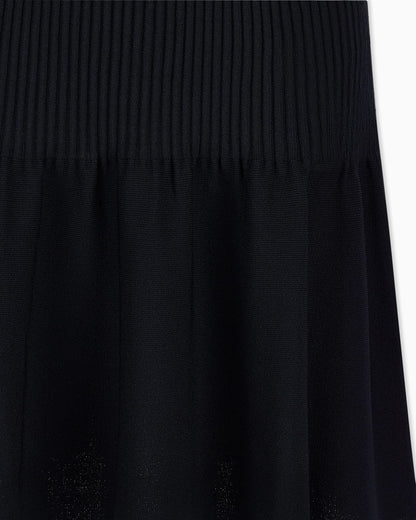 slim fit dress in knitted recycled viscose