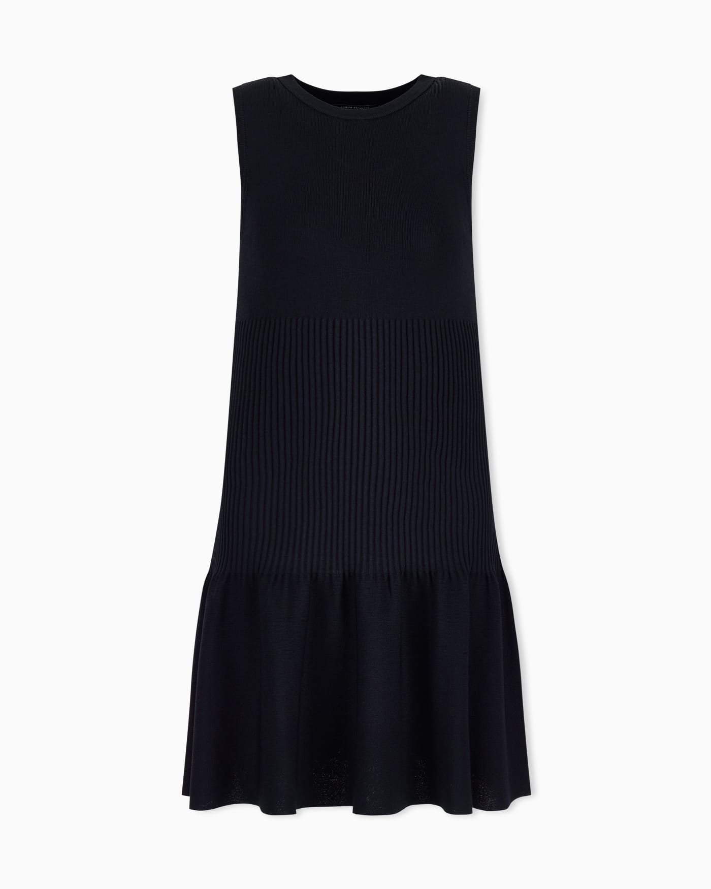 slim fit dress in knitted recycled viscose