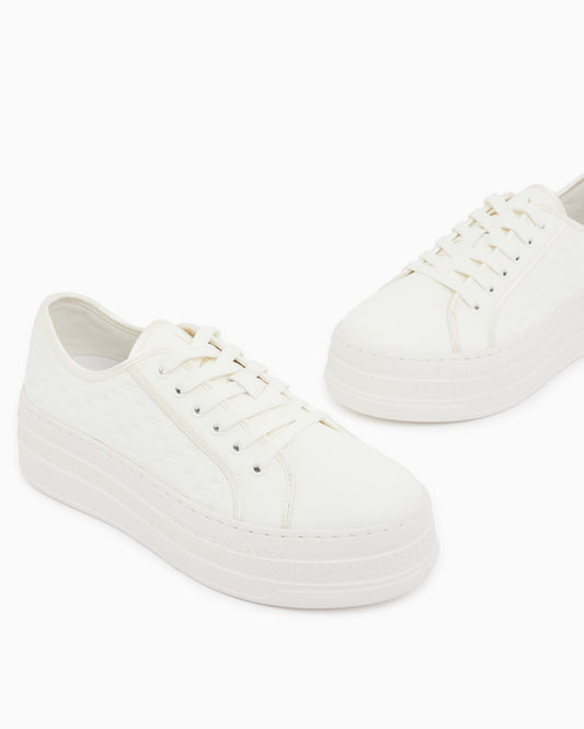 low top Sneakers with all-over debossed logo