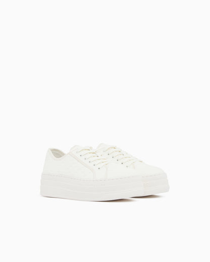low top Sneakers with all-over debossed logo