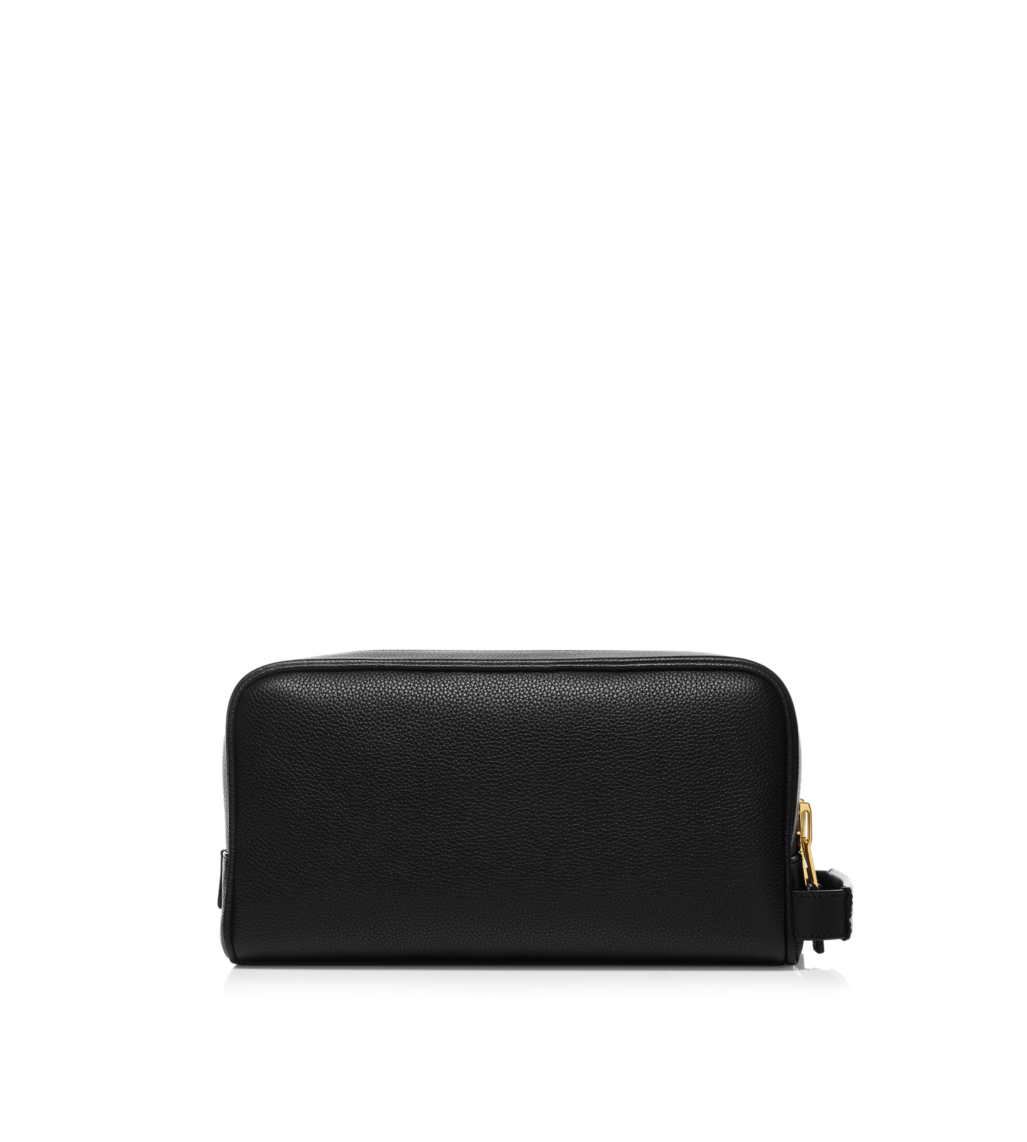 Grain Leather Double Zip Toiletry Bag
