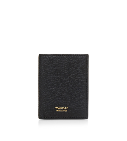 Grain Leather Folding Cardholder&Nbsp;