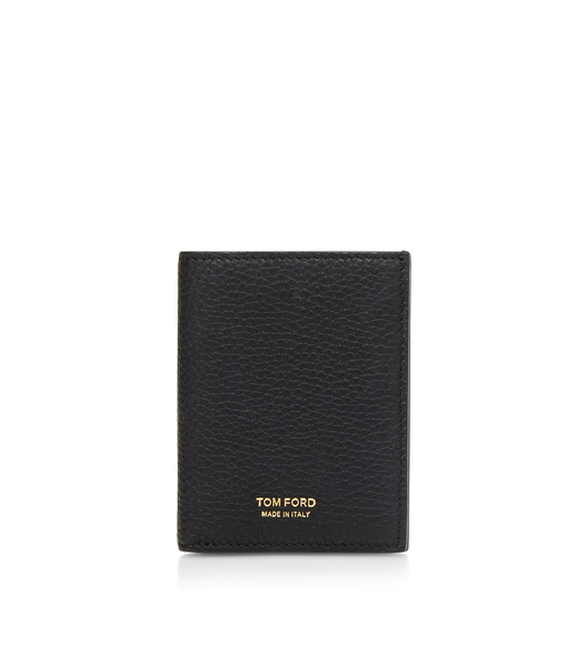 Grain Leather Folding Cardholder&Nbsp;