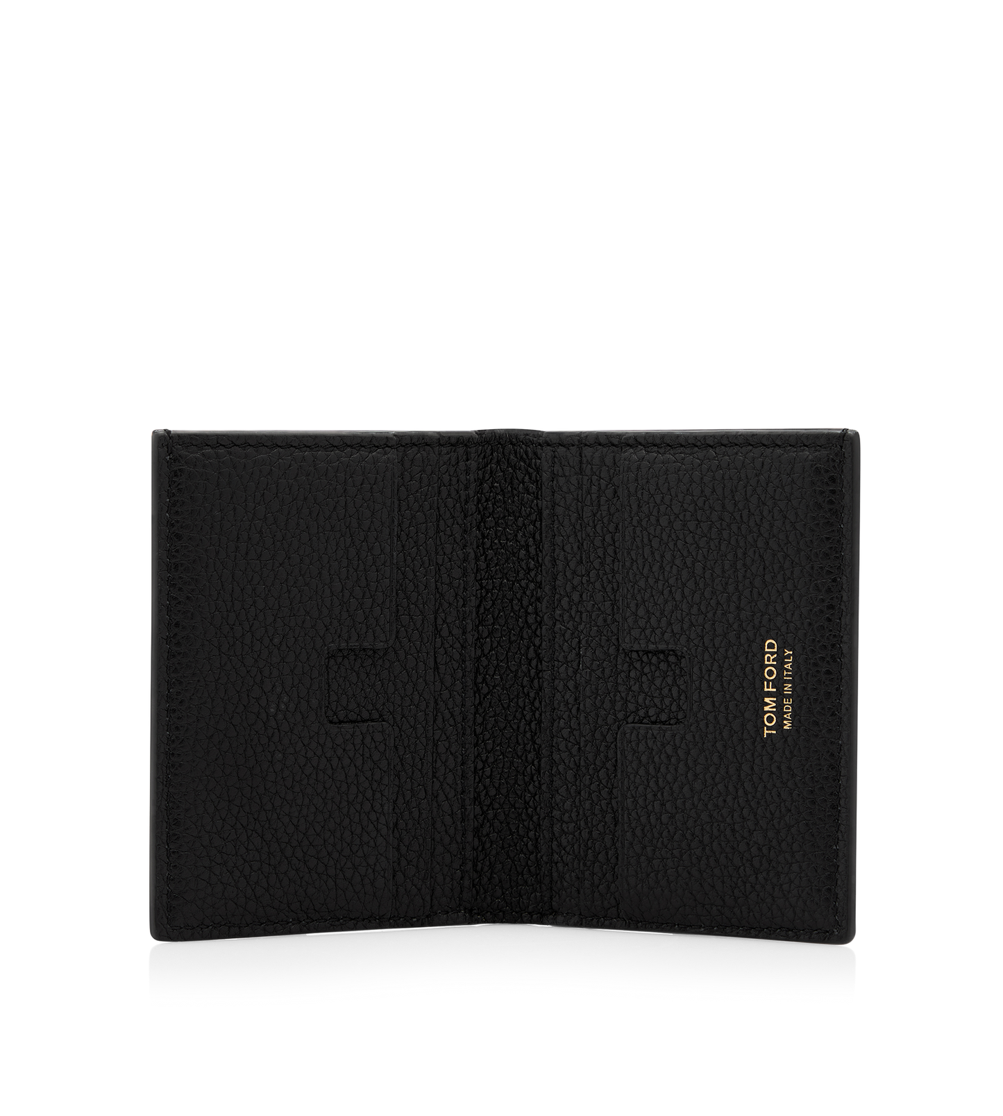 Grain Leather Folding Cardholder&Nbsp;