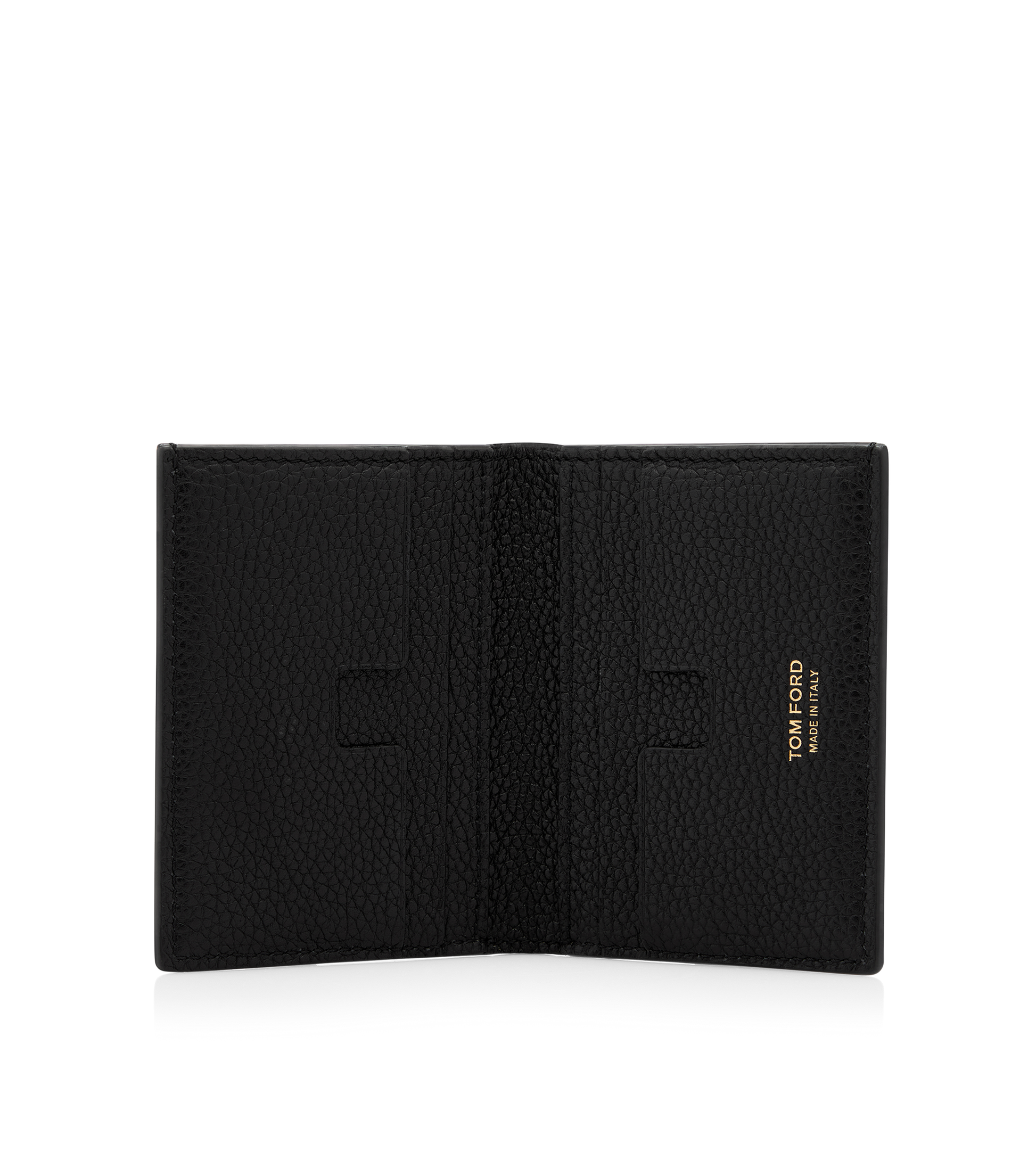 Grain Leather Folding Cardholder&Nbsp;