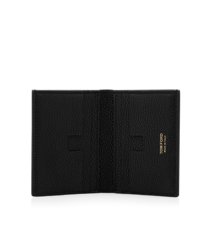 Grain Leather Folding Cardholder&Nbsp;