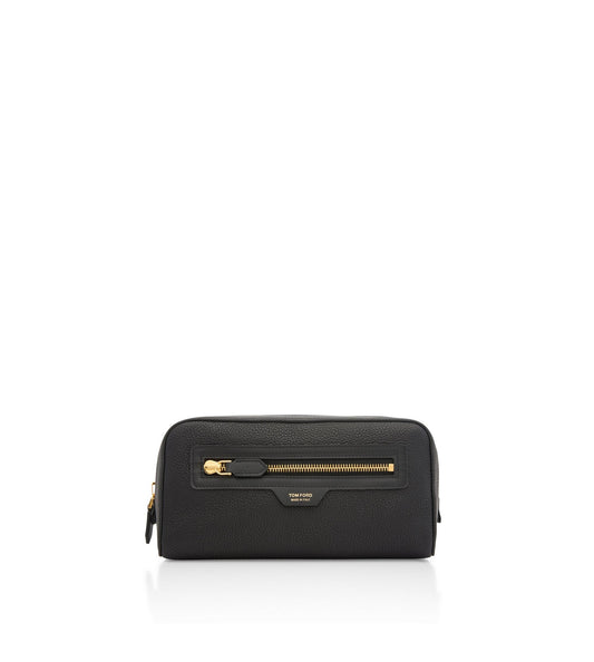 Grain Leather Smart Wash Bag