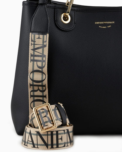 Tote bag with pouch and strap for woman
