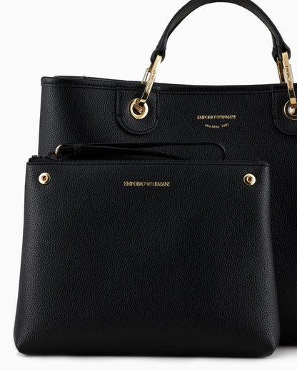Tote bag with pouch and strap for woman