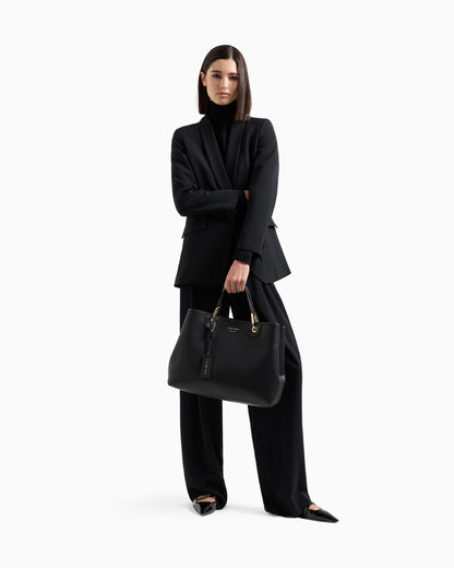 Tote bag with pouch and strap for woman
