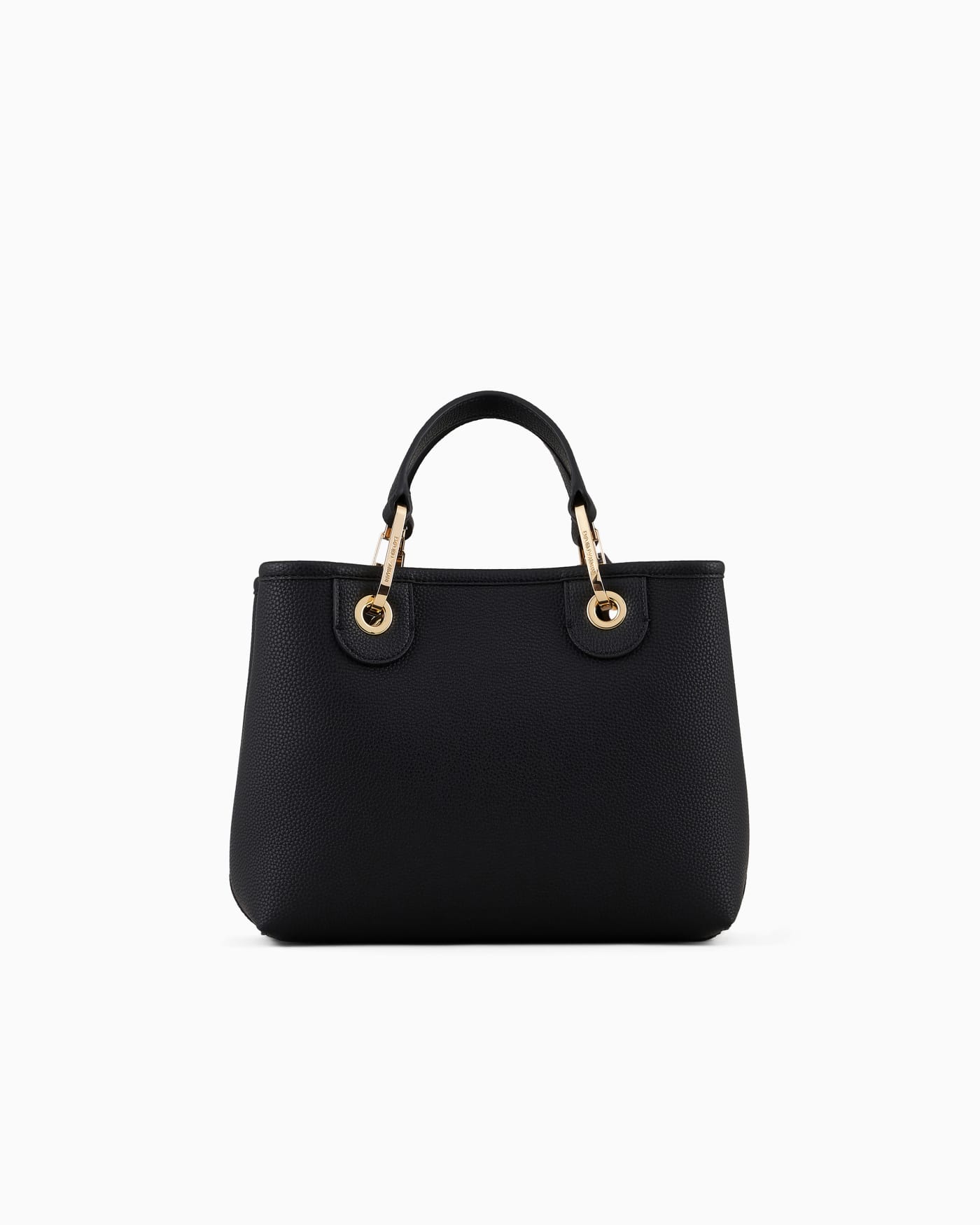 Pebbled shopper bag with pouch woman