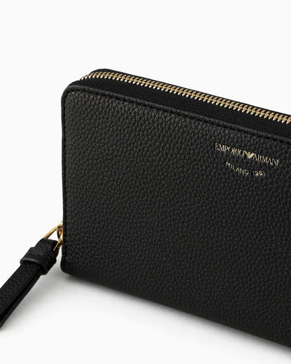 Deer-print MyEA wallet with wraparound zip