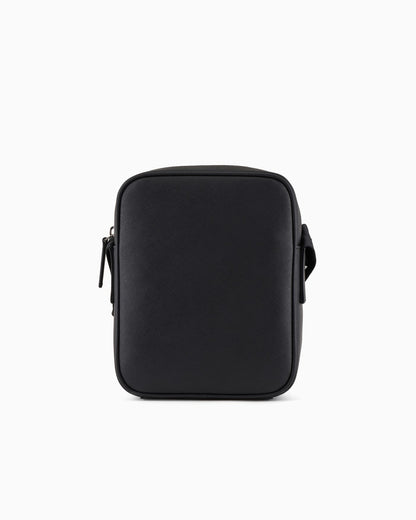 Saffiano leather shoulder bag man