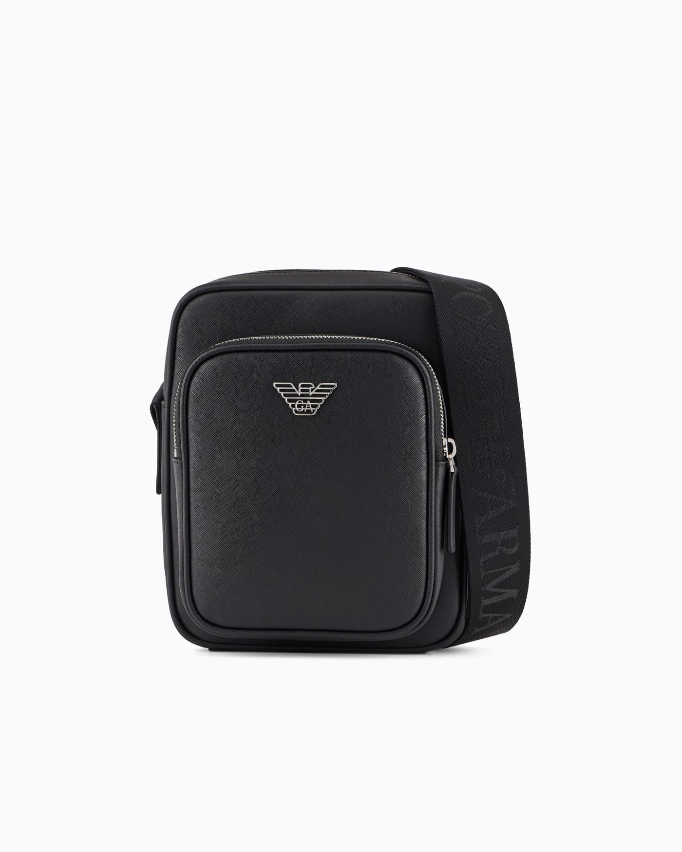 Saffiano leather shoulder bag man