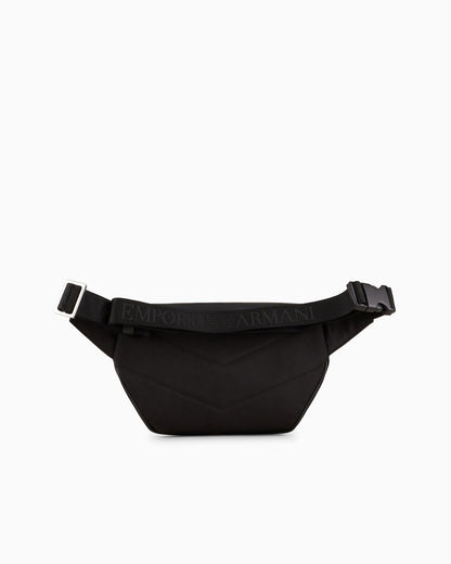 Regenerated saffiano leather belt bag man