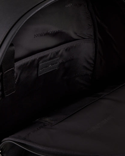 Regenerated saffiano leather backpack man