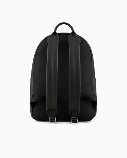 Regenerated saffiano leather backpack man
