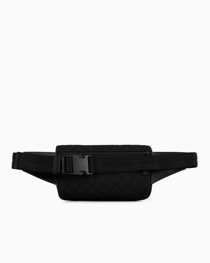 Quilted jacquard belt bag man