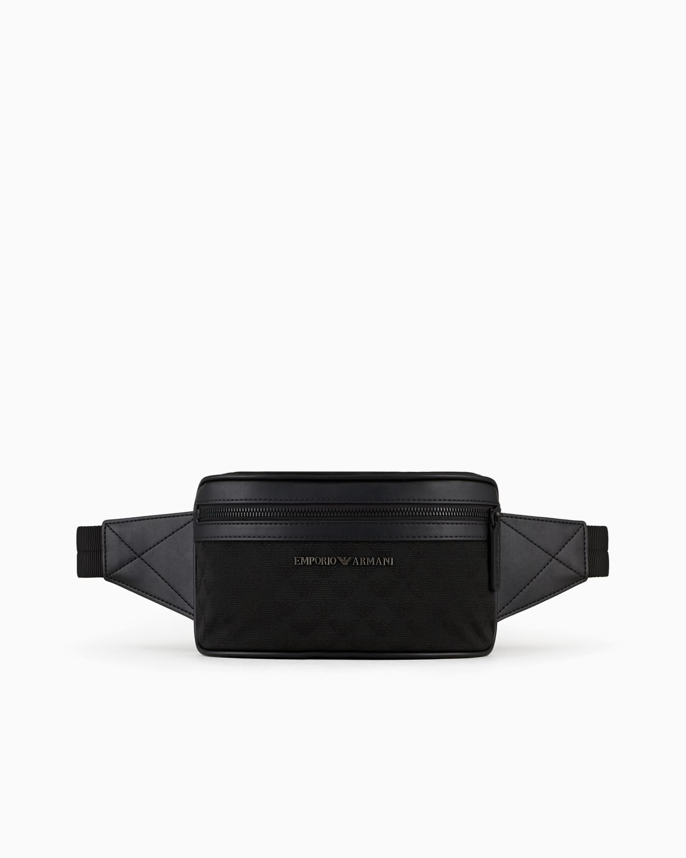 Quilted jacquard belt bag man