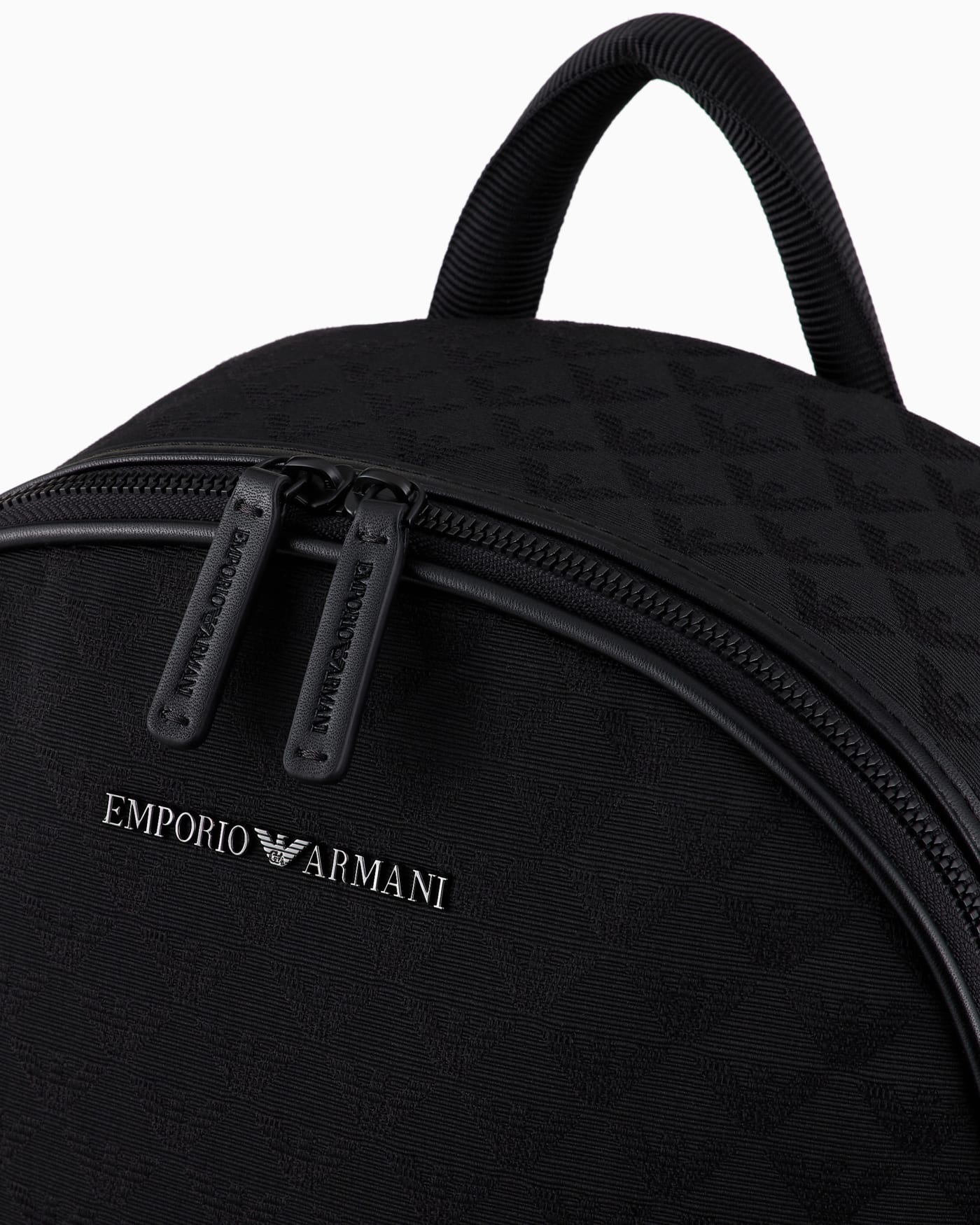 Jacquard nylon backpack man