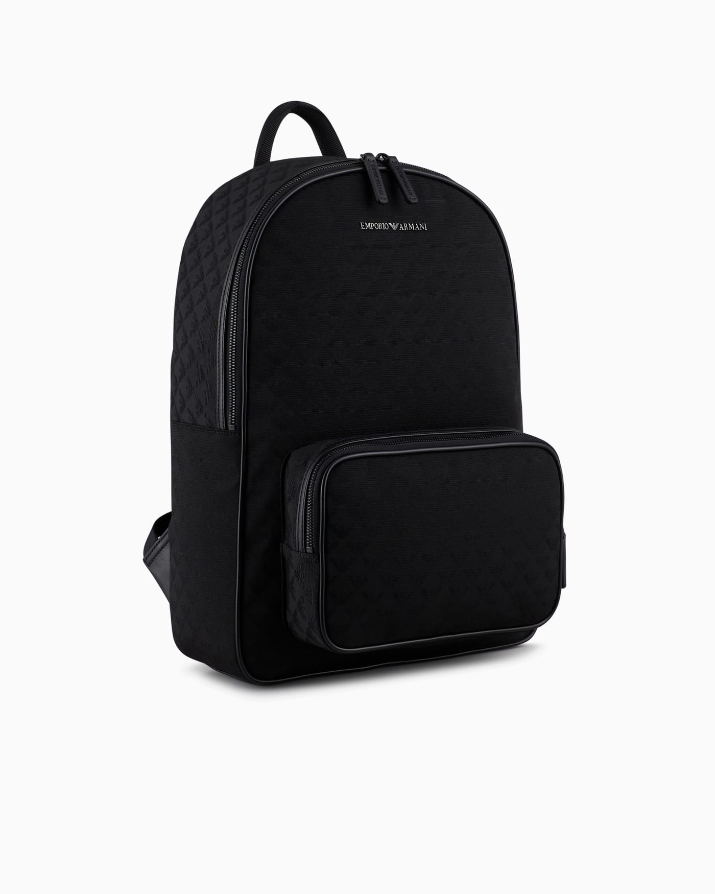 Jacquard nylon backpack man