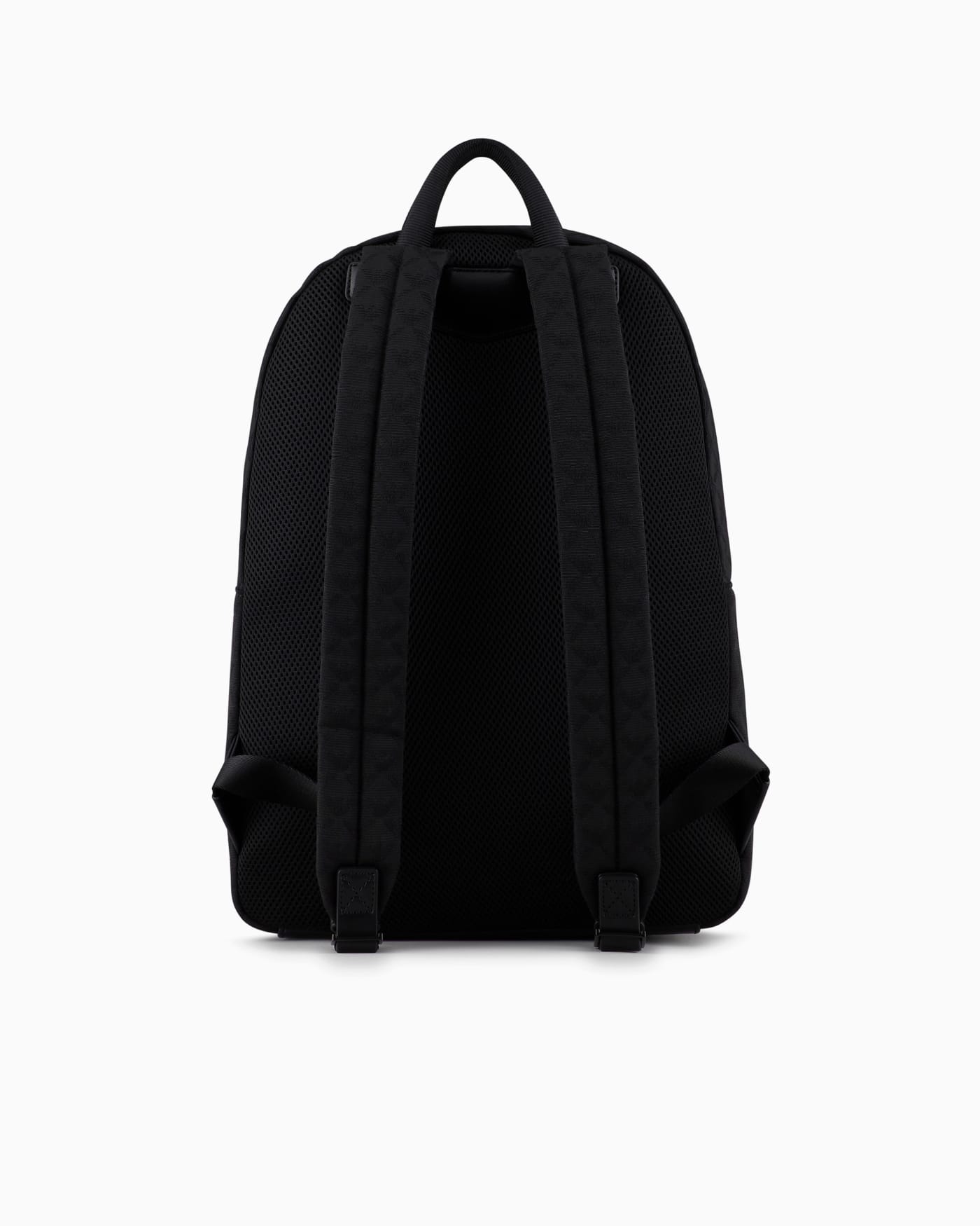 Jacquard nylon backpack man