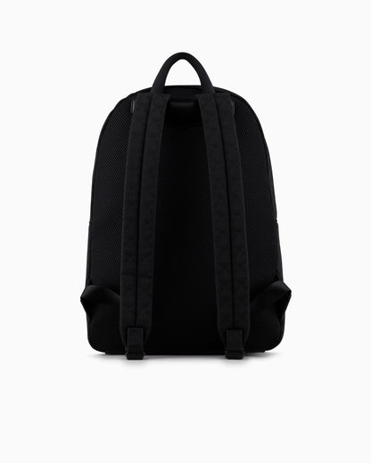 Jacquard nylon backpack man