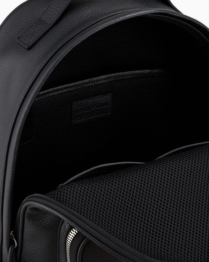 Structured rounded backpack man