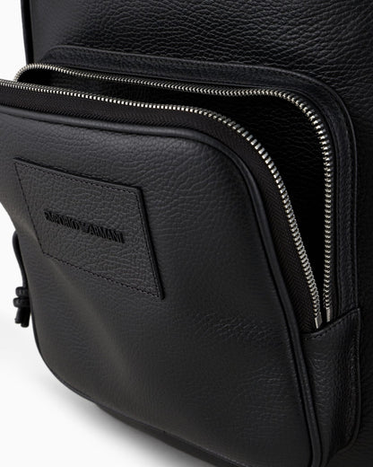 Structured rounded backpack man
