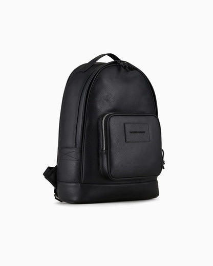 Structured rounded backpack man