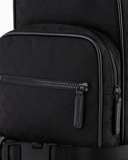 Jacquard one-shoulder backpack man