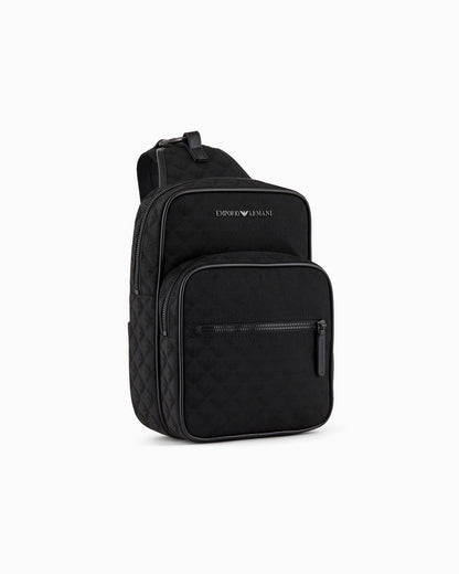 Jacquard one-shoulder backpack man