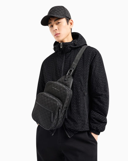Jacquard one-shoulder backpack man