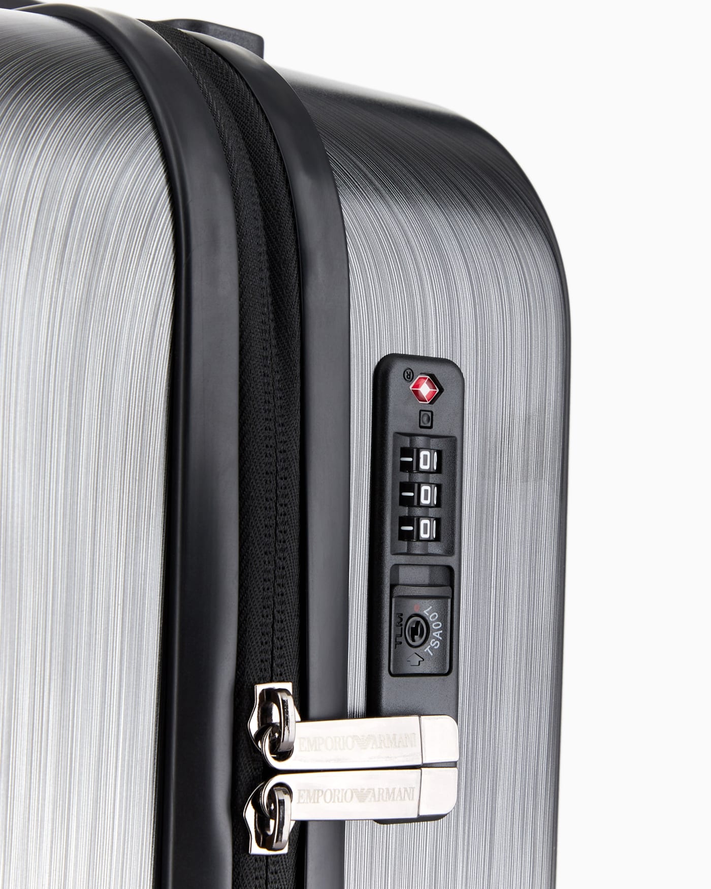 ABS carry-on bag with oversized, embossed eagle